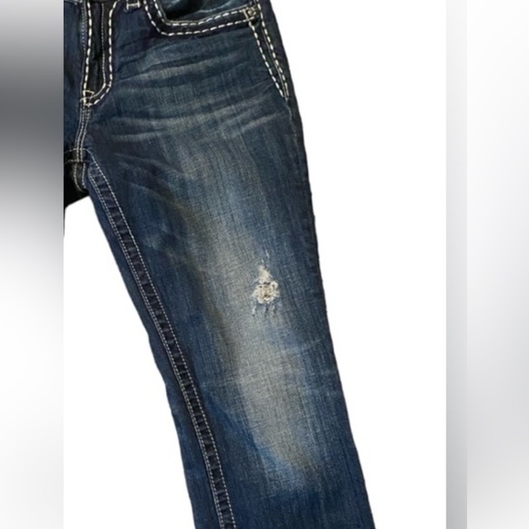 Miss Me Boyfriend Distressed Capri Pants 28 - Picture 13 of 14